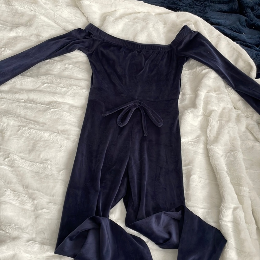 Fashion nova velour jumpsuit